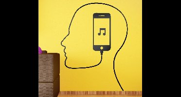 Sticker jongen gezicht itunes