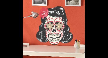 Mexico doodshoofd Día de Muertos sticker