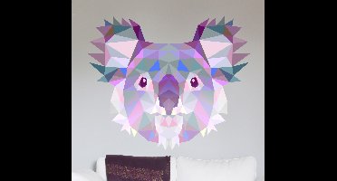 Muursticker 3D prisma koalabeer