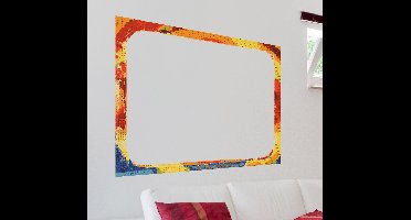 Textuur frame rechthoek kleuren sticker