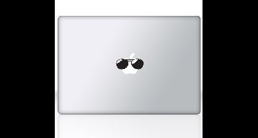 Zonnebril laptop mac Apple sticker
