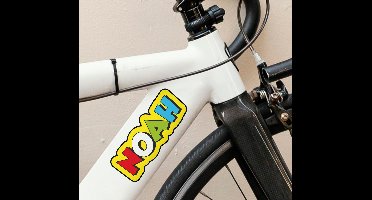 Kleurrijke naamsticker