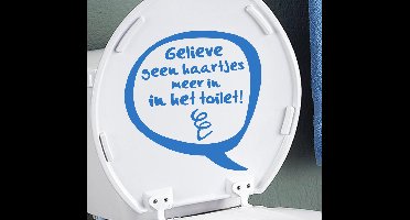 Sticker tekst WC
