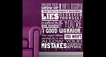 Tekststicker Quote Wanddecoratie