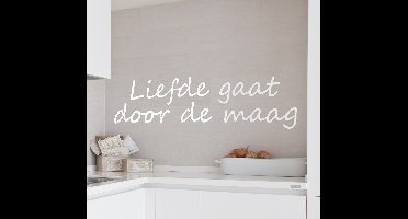 Sticker keuken liefde maag