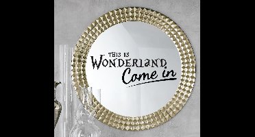 Spiegel sticker Wonderland Come In