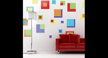 Regenboog Kubus Stickers