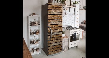 Koelkast sticker houtenpallets