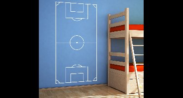 Muursticker voetbal veld