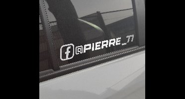 Race facebook autosticker