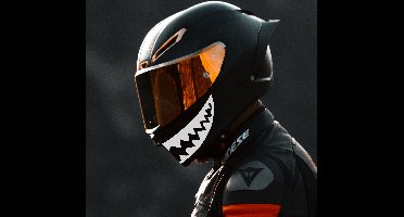 Helm stickers haaien tanden