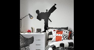 Karate silhouette sticker
