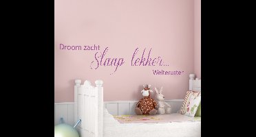 Muursticker kinderkamer tekst slaaplekker