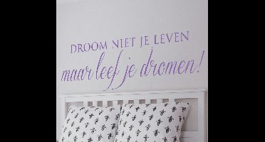 Tekst sticker leef je dromen