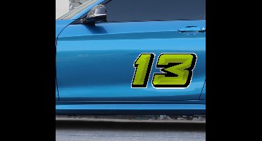 Race nummer decoratie sticker auto