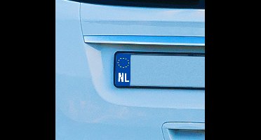 Blauw kentekenplaat sticker land