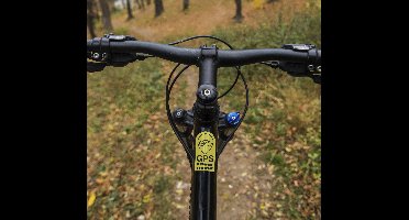 Fietssticker GPS geel