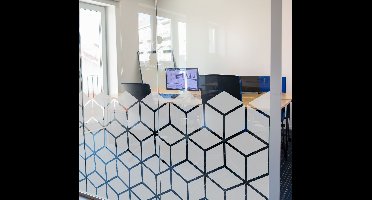 Kubusvormige Geometrie Gepersonaliseerde sticker vormen