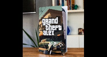 Grote diefstal aangepaste ps5 sticker