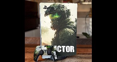 Aangepaste oorlogsschutter PS5 sticker