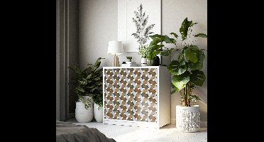 Scandinavisch wit hout Meubelsticker
