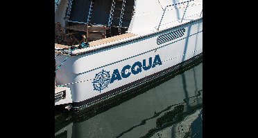 Kompasroos met aanpasbare tekst bootsticker