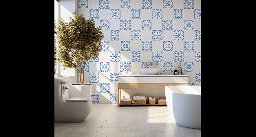 Portugese tegels badkamer sticker
