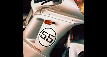 Aanpasbare nummer Motor sticker