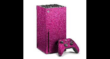Magenta glitters Xbox sticker