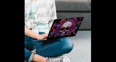 Laptop sticker graffiti schedel