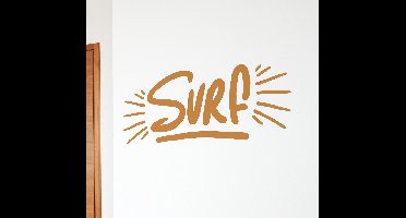 Surf belettering kleefstof muurtekst