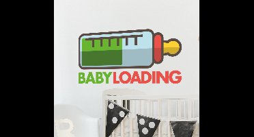 Muursticker Baby Loading