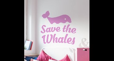 Muursticker Save the Whales