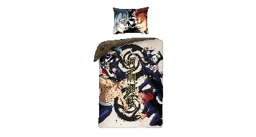 Jujutsu Kaisen Dekbedovertrek 呪術廻戦fj - Polyester - 140 x 200 cm 70 x 90 cm