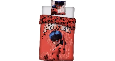 Miraculous Dekbedovertrek Girl Power 140 x 200 cm + 63 x 63 cm - Polyester