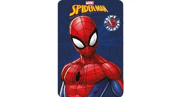 Spiderman Fleece deken crime blauw 100 x 140 cm