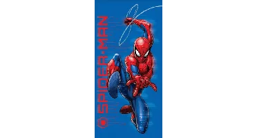 Spiderman strandlaken shooting a web 70 x 140 cm katoen
