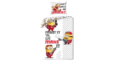 Minions Dekbedovertrek Fixers - 140 x 200 cm - Polyester