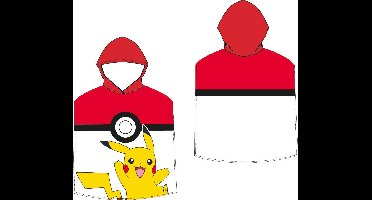 Pokemon poncho pokebal 55 x 115 cm - polyester
