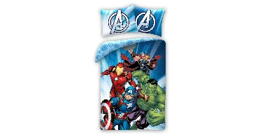 Marvel Avengers Dekbedovertrek Team Winning - 140 x 200 cm - 70 x 90 cm
