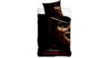 The Conjuring Dekbedovertrek Annabel 140 X 200 cm - 70 x 90 cm - Zwart