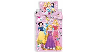 Disney Princess Pink - Dekbedovertrek - Eenpersoons - 140 x 200 cm