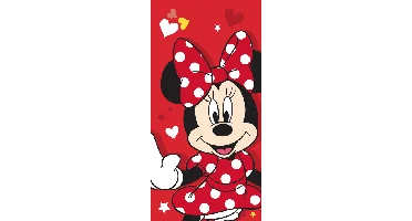 Minnie Mouse strandlaken Rood 70 x 140 cm