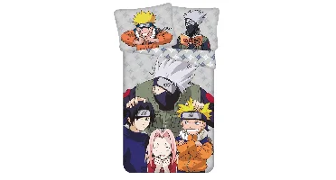 Naruto Dekbedovertrek Happy 140 x 200 cm Katoen 70 x 90 cm