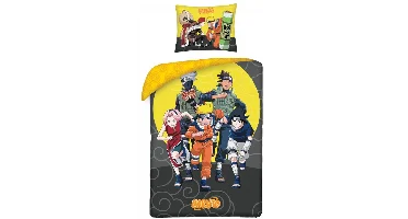Naruto Dekbedovertrek Squad 140 x 200 cm Katoen 70 x 90 cm