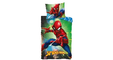Spiderman Peuterdekbedovertrek city - 100 x 135 cm - Katoen
