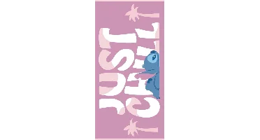 Stitch strandlaken Chill Roze 70 x 140 cm polyester