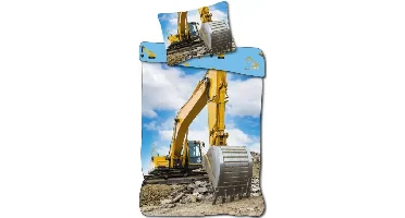 Graafmachine dekbedovertrek 140 x 200 cm 70 x 90 cm - 100% katoen