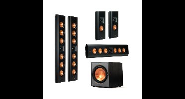 Klipsch: RP-640D DESIGNER ON-WALL 5.1 PACK - Zwart