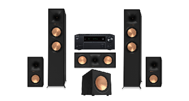 Onkyo TX-NR6100 7.2 receiver + Klipsch Reference home cinema systeem 2 - Zwart